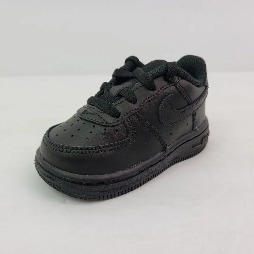 Nike Force 1 LE Baby Toddler Size 4c Triple Black Sneaker Shoes DH2926-001